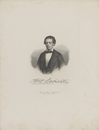 صورة الملحن أنتون روبنشتاين 1829-1894 ، ج. 1850. بواسطة غير معروف