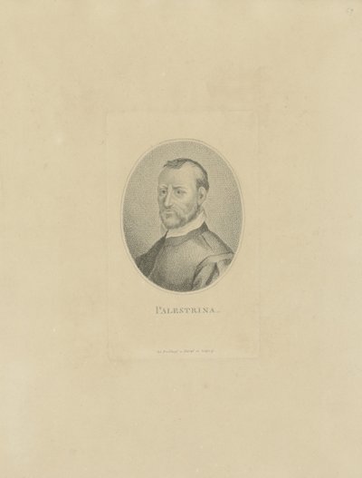 صورة الملحن Giovanni Pierluigi da Palestrina 1526-1594 ، ج. 1800. بواسطة غير معروف
