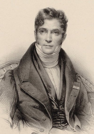 صورة للموصل والملحن غاسبار سبونتيني 1774-1851 ، حوالي 1844. بواسطة غير معروف