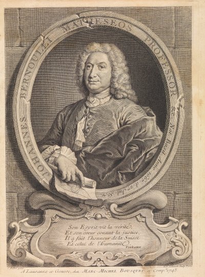 صورة لعالم الرياضيات يوهان برنولي 1667-1748 ، 1742. بواسطة غير معروف