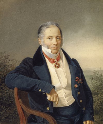 صورة الرسام ألكسندر ساويرويد 1782-1844 ، الربع الأول من القرن التاسع عشر. بواسطة غير معروف