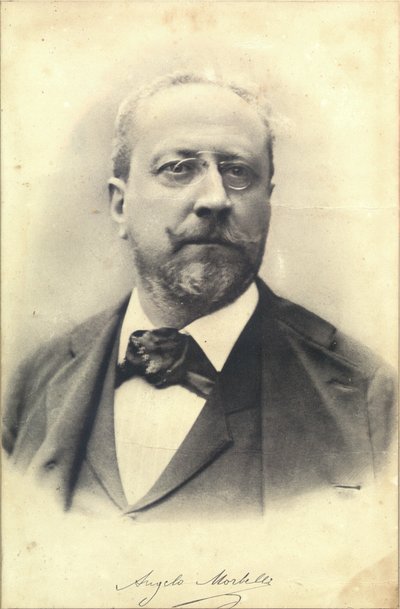 صورة للرسام أنجيلو موربيلي 1853-1919 ، ج. 1900. بواسطة غير معروف
