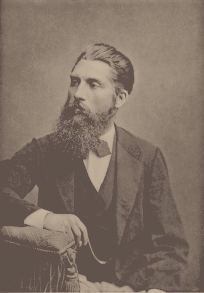 صورة عازف البيانو والملحن أدولف جنسن 1837-1879. بواسطة غير معروف