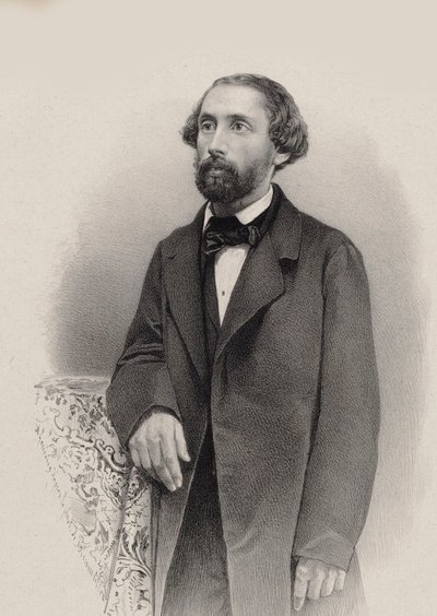 صورة لعازف البيانو والملحن يوليوس شولهوف 1825-1898 ، 1860. بواسطة غير معروف