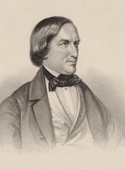 صورة عازف البيانو والملحن كارل أوغست كريبس 1804-1880. بواسطة غير معروف