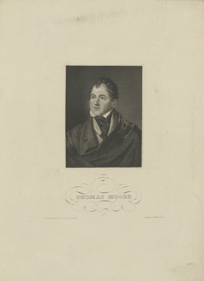 صورة للشاعر توماس مور 1779-1852 ، 1830. بواسطة غير معروف