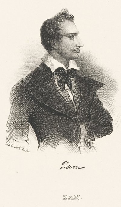 صورة للشاعر توماس زان 1796-1855 بعد عام 1824. بواسطة غير معروف