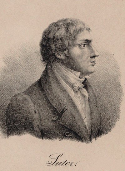 صورة للمغني والملحن ويلهلم سوتور 1774-1828 ، حوالي 1825. بواسطة غير معروف
