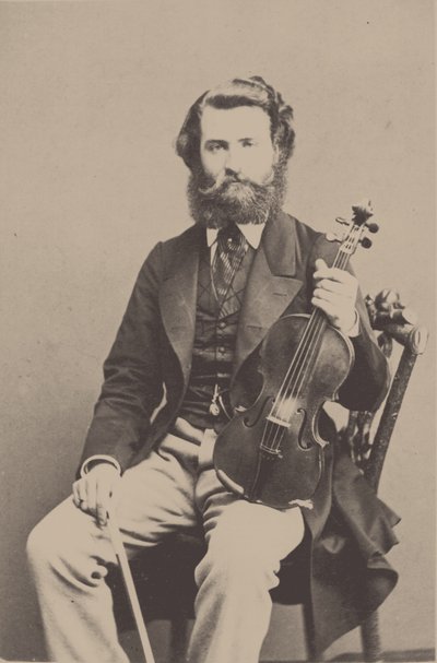 صورة عازف الكمان والملحن ألفريد هولمز 1837-1876. بواسطة غير معروف