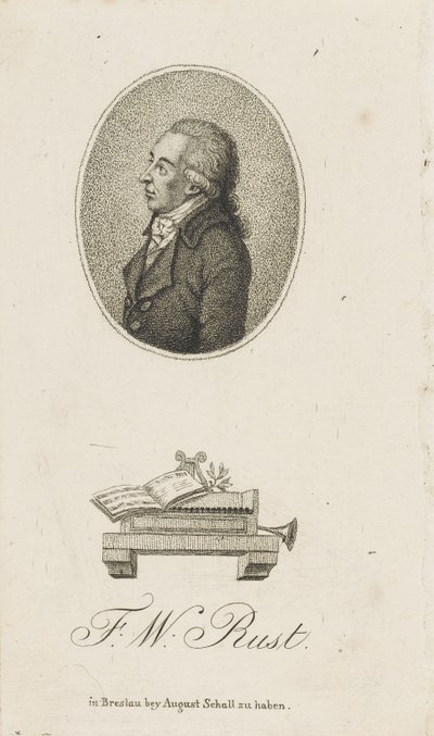 صورة عازف الكمان والملحن فريدريش فيلهلم رست 1739-1796 ، ج. 1800. بواسطة غير معروف