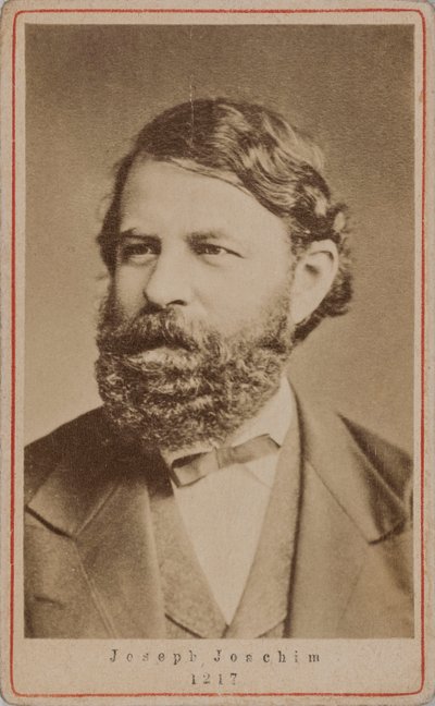 صورة لعازف الكمان والملحن جوزيف يواكيم 1831-1907 ، 1870. بواسطة غير معروف