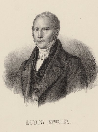 صورة لعازف الكمان والملحن لويس سبور 1784-1859 ، ج. 1840. بواسطة غير معروف