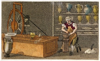 بوتر في العمل في مصنع ويدجوودز إتروريا ، هانلي ، ستافوردشاير ، c1830 بواسطة غير معروف