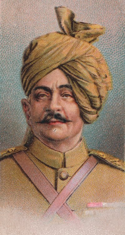 براتاب سينغ 1845-4-1922 ، ضابط في الجيش الهندي البريطاني ، مهراجا إيدار ، 1917 بواسطة غير معروف