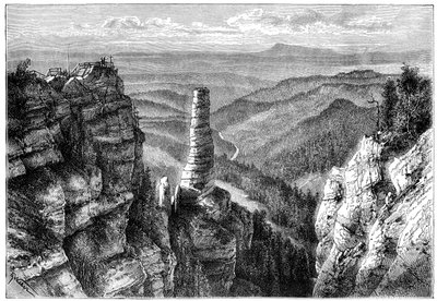 Prebischer Kogel ، في ساكسون سويسرا ، 1879 بواسطة غير معروف