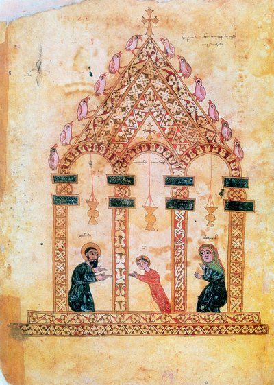 تقديم يسوع في الهيكل ، القرن الثالث عشر بواسطة غير معروف