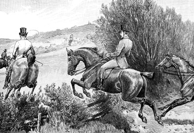 الأمير ألبرت الصيد بالقرب من قلعة بلفوار ، ليسترشاير ، c1840s ، 1900 بواسطة غير معروف