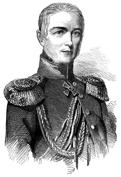 الأمير Woronzow ، الجنرال الروسي للقوات في آسيا ، 1853 بواسطة غير معروف