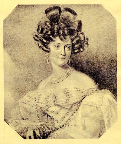 الأميرة كارولين زو ساين-فيتجنشتاين ، ولدت إيوانوفسكا 1819-1887 ، أربعينيات القرن التاسع عشر بواسطة غير معروف