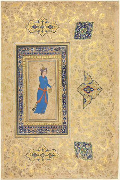 الأميرة مع زجاجة النبيذ وكوب المستقيم ، ج. 1550-1600. بواسطة غير معروف