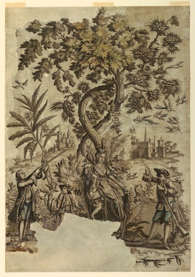 طباعة ، Bird Hunt ، 1730-50 بواسطة غير معروف