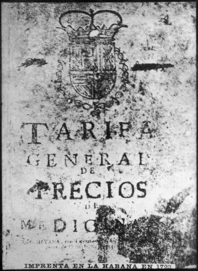 مطبعة في هافانا 1723 ، 1920 بواسطة غير معروف