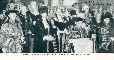 إعلان التتويج ، 1936 1937 بواسطة غير معروف
