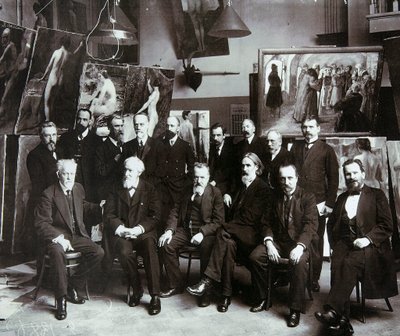 أساتذة الأكاديمية الروسية للفنون 1913 بواسطة غير معروف