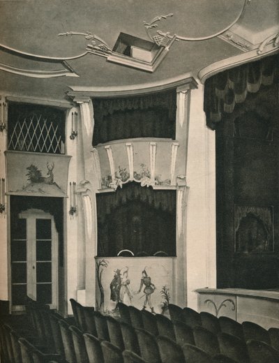 Proscenium ومربعات المرحلة في مسرح كومودي ، برلين ، c1926 بواسطة غير معروف