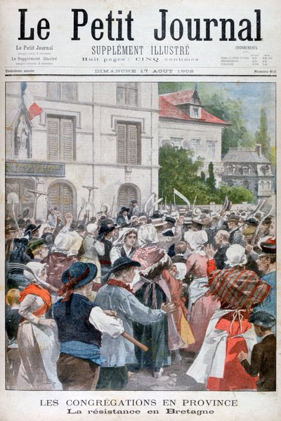 احتجاج في بريتاني ، 1902 بواسطة غير معروف