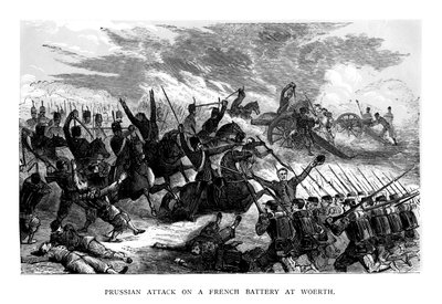 هجوم بروسي على بطارية فرنسية في ويرث ، 1793 ، 1875 بواسطة غير معروف