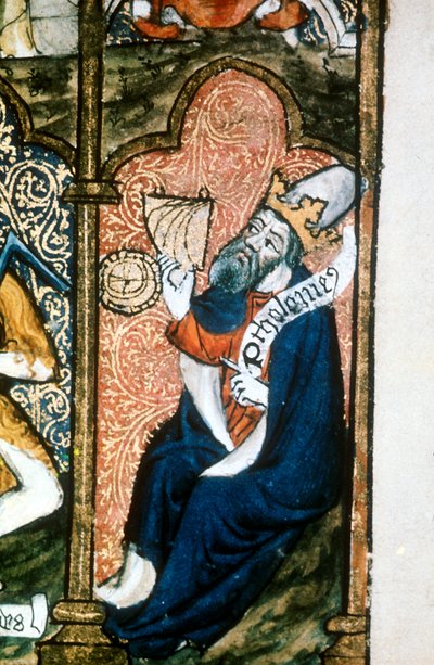 بطليموس كلوديوس من بطليموس c90-158 ، عالم الفلك الجغرافي والإغريقي السكندري بواسطة غير معروف