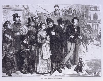 شاهد عام على كسوف الشمس ، لندن ، c1870 بواسطة غير معروف