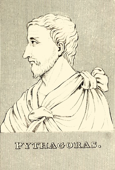 فيثاغورس ، c570-c495 قبل الميلاد ، 1830. بواسطة غير معروف