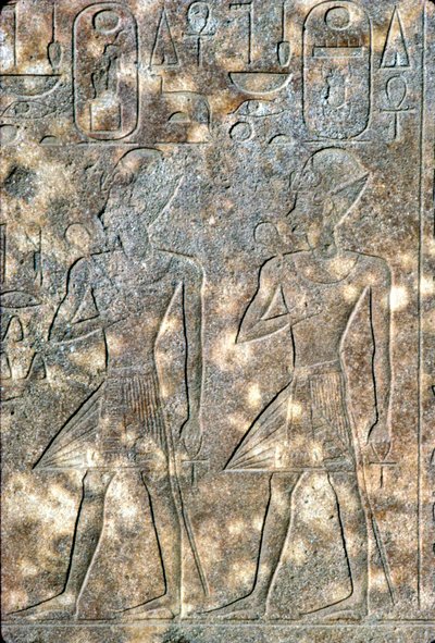 الملكة حتشبسوت وشريكها في الحكم الفرعون تحتمس الثالث ، الأسرة الثامنة عشر. ج 1503 قبل الميلاد - 1483 قبل الميلاد بواسطة غير معروف