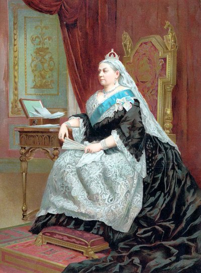 الملكة فيكتوريا 1819-1901 في وقت اليوبيل الذهبي لها ، 1887 بواسطة غير معروف