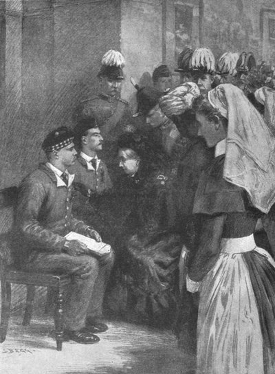 الملكة فيكتوريا تمنح صليب فيكتوريا لأبطال دارغاي ... 14 مايو 1898 ، 1901. بواسطة غير معروف