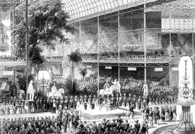 الملكة فيكتوريا تفتتح المعرض الكبير ، كريستال بالاس ، لندن ، 1 مايو 1851 بواسطة غير معروف