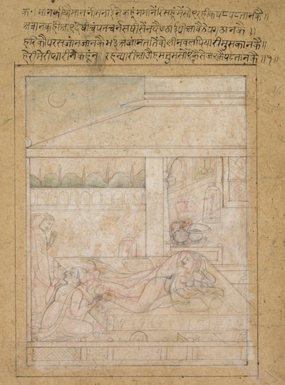 رادها ومصالحة كريشناس ، ج. 1790-1800. بواسطة غير معروف
