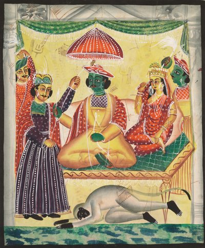 راما وسيتا ، 1800s. بواسطة غير معروف