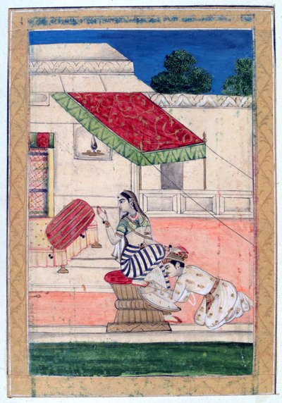 Ramkali Ragini ، ألبوم Ragamala ، مدرسة راجستان ، القرن التاسع عشر بواسطة غير معروف