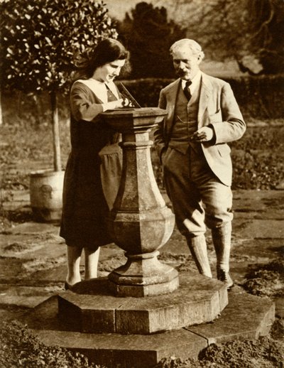رامزي ماكدونالد ، أول رئيس وزراء للعمل ، في Checkers مع ابنته ، 1924 ، 1935. بواسطة غير معروف
