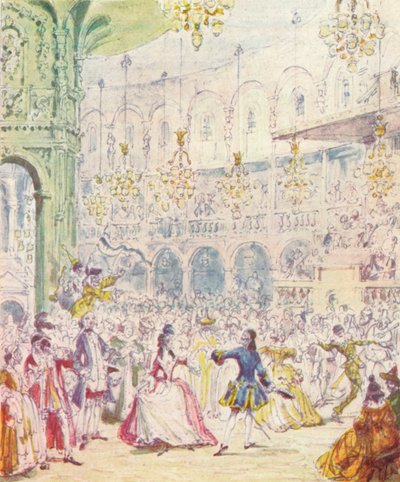 راندولف وهيلدا يرقصان في روتوندا في حدائق رانيلاغ ، 1842 ، 1903 بواسطة غير معروف