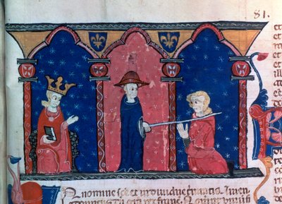 ريمون السابع يتلقى الغفران ، c1296 بواسطة غير معروف