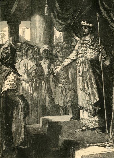 Rehoboam قبول نصيحة الشباب ، 1890. بواسطة غير معروف