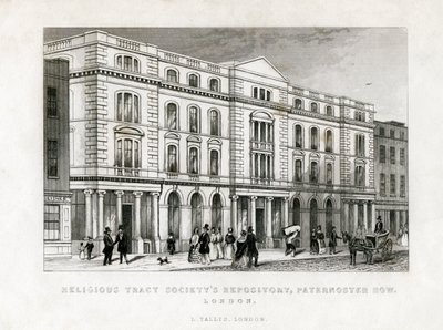 مستودع المسالك الدينية Societys ، Paternoster Row ، لندن ، القرن التاسع عشر بواسطة غير معروف