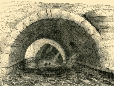 بقايا جسر أولد هولبورن ، c1872. بواسطة غير معروف