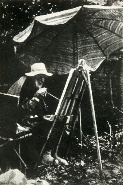 رسم رينوار في الهواء الطلق ، c1910s ، 1947. بواسطة غير معروف