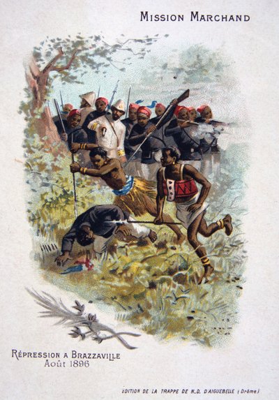 القمع في برازافيل ، أغسطس 1896 بواسطة غير معروف