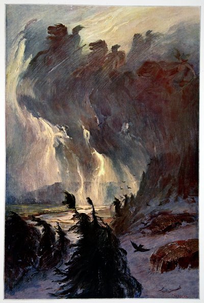 "ركوب الفالكيريز" ، 1906 بواسطة غير معروف